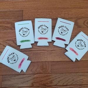 Bridal wedding White Claw Can drink coozies